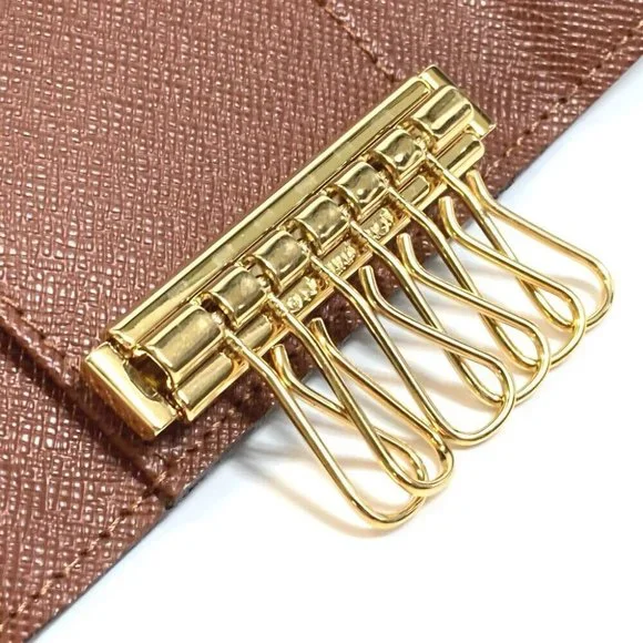 AUTH LOUIS VUITTON Multicles6 6-Ring Key Case Monogram Canvas Brown - Picture 3 of 12